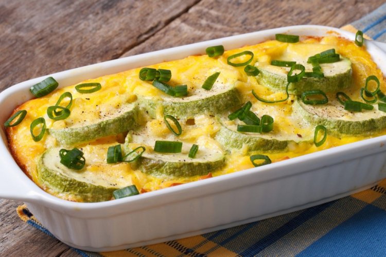 Keto kastrol s cuketami