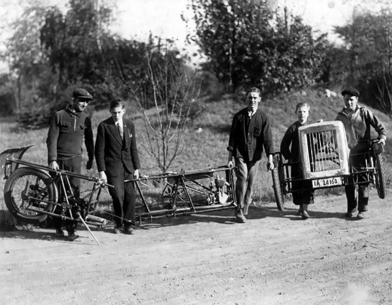 Jak vypadalo první skládací auto na světě Zaschka Three Wheeler?